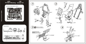Aires 4223 P-51B/C Mustang cockpit set 1/48 TAMIYA – image 2