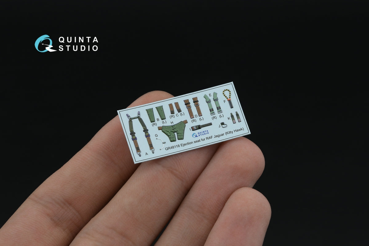 Quinta Studio QD48606 Jaguar Gr.1 3D-Printed &amp;amp; colored Interior on decal paper (Kitty Hawk) 1/48 – image 5