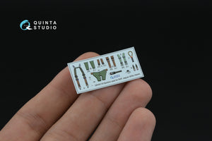 Quinta Studio QD48606 Jaguar Gr.1 3D-Printed &amp;amp; colored Interior on decal paper (Kitty Hawk) 1/48 – image 5