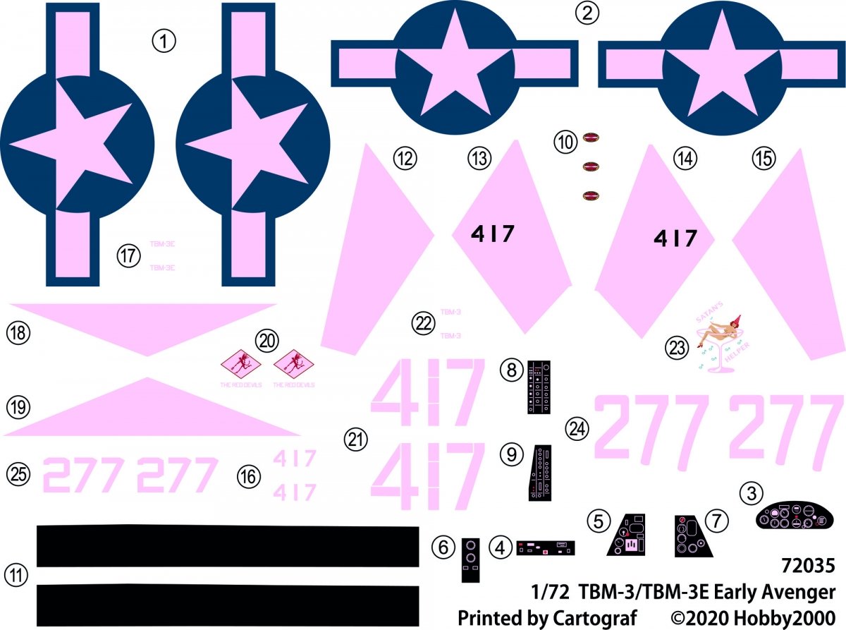 Hobby 2000 72035 TBM-3/3E AVENGER Early (Hasegawa) 1/72 – Bild 2