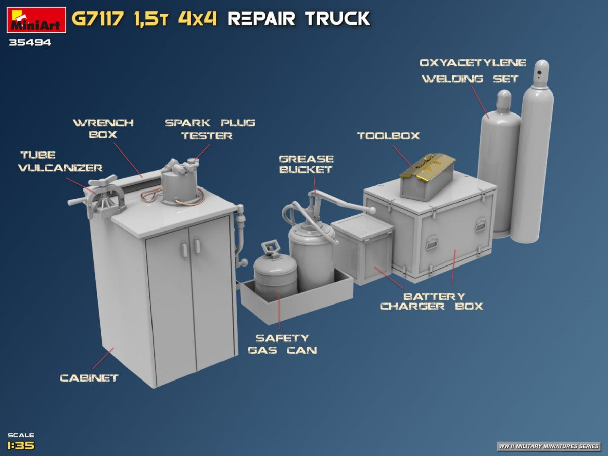 MiniArt 35494 G7117 1.5T 4x4 Repair Truck 1/35 – image 44