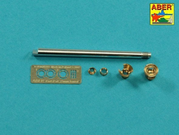 Aber 35L-253 7.5mm barrel with muzzle brake for German Pz.Kpfw. VI Ausf. D/F tank (VK36.01) 1/35 – image 3