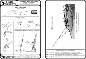 Master GM-35-014 Comrod VHF3088VM Antenna - used on KTO Rosomak and other vehicles (1 pc.) - version with a bent base (1/35) – image 5