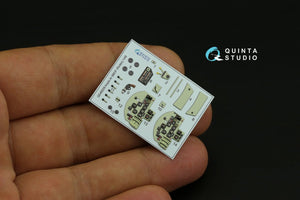 Quinta Studio QD48209 Arado Ar 68 E/F 3D-Printed &amp;amp; colored Interior on decal paper (Roden) 1/48 – image 3