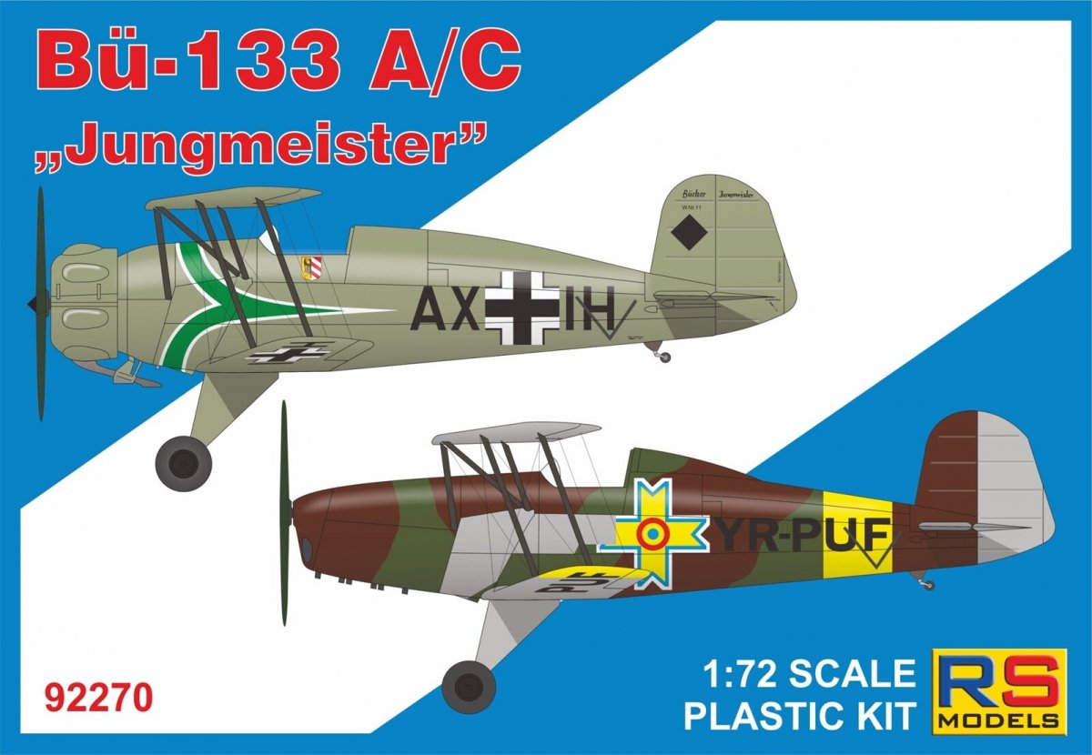 RS Models 92270 Bücker 133 A/C "Jungmeister" 1/72