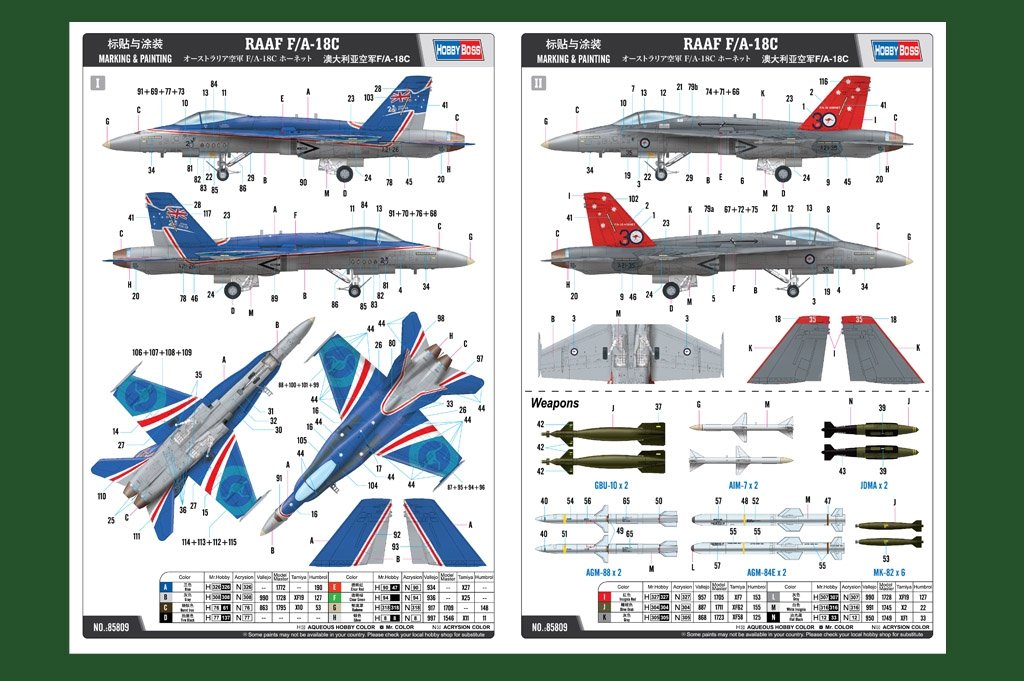 Hobby Boss 85809 RAAF F/A-18C 1/48 – Bild 2
