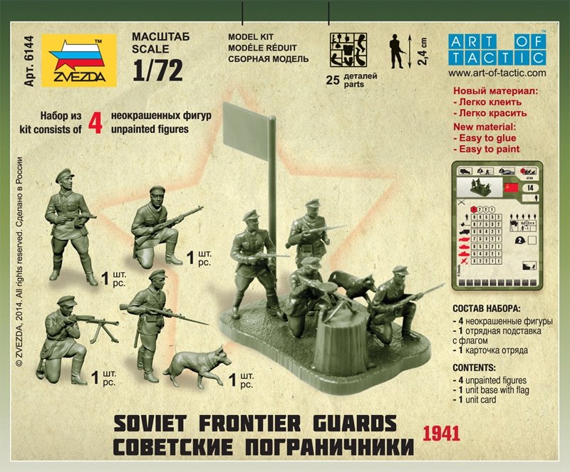 Zvezda 6144 Soviet Frontier Guards 1/72 – Bild 2