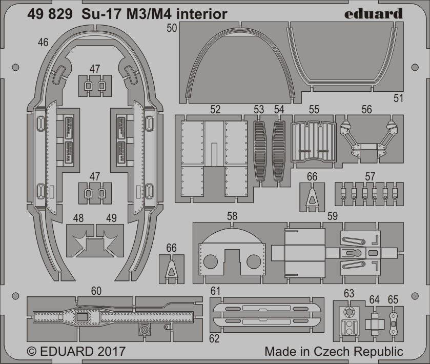 Eduard 49829 Su-17 M3/ M4 interior KITTY HAWK 1/48 – Bild 2