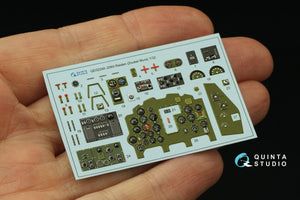 Quinta Studio QD32240 Mitsubishi J2M3 Raiden 3D-Printed &amp;amp; colored Interior on decal paper (Zoukei Mura) 1/32 – obrázek 4