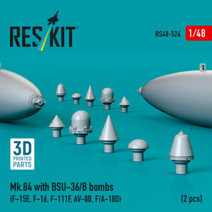 RESKIT RS48-0524 Mk.84 with BSU-36/B bombs (2 pcs) 3D Printed) 1/48 – image 2
