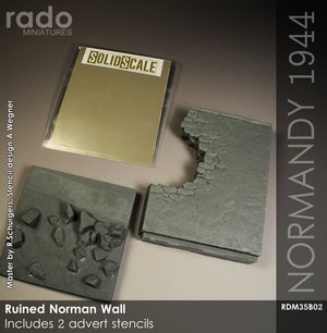 RADO Miniatures RDM35B02 Ruined Norman Wall 1/35 – image 4