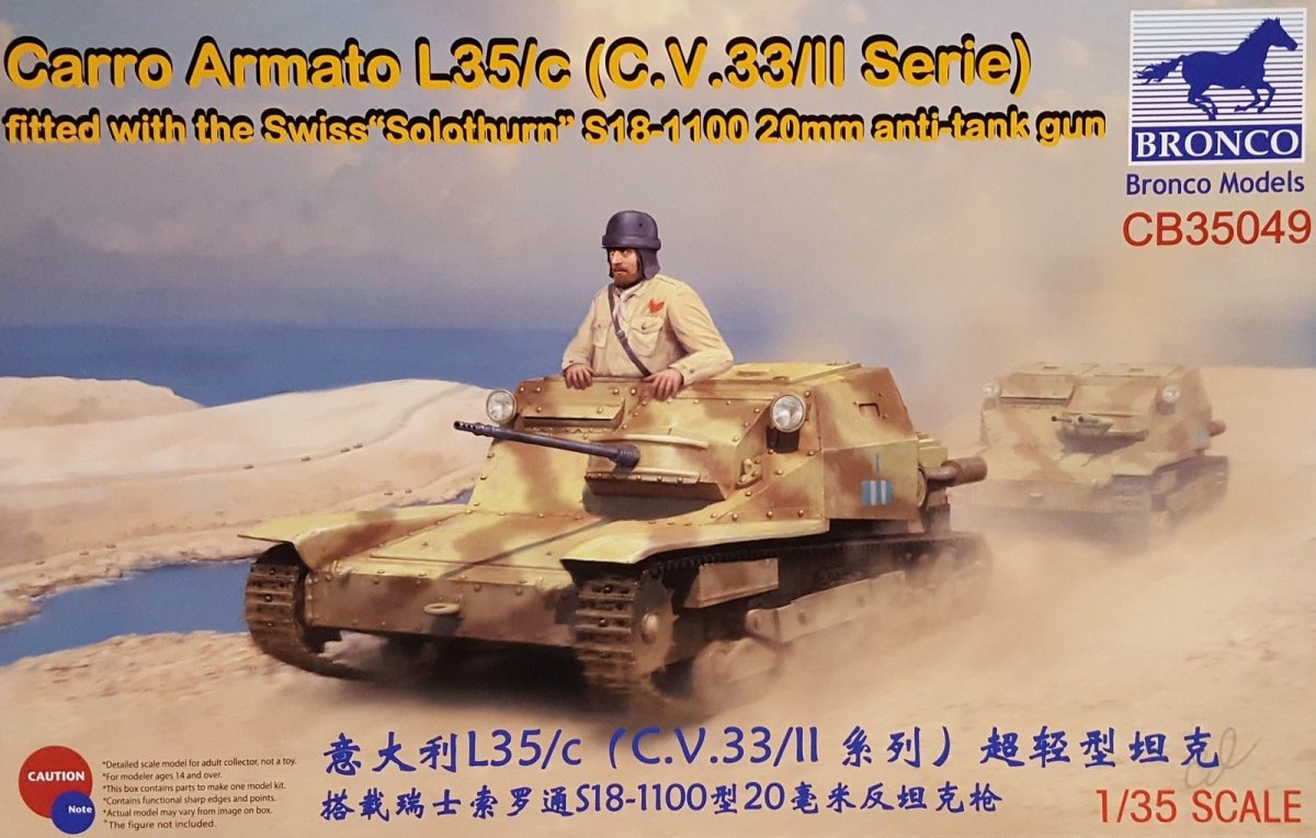 Bronco CB35049 Carro Armato L35/c CV33/II Serie 1/35