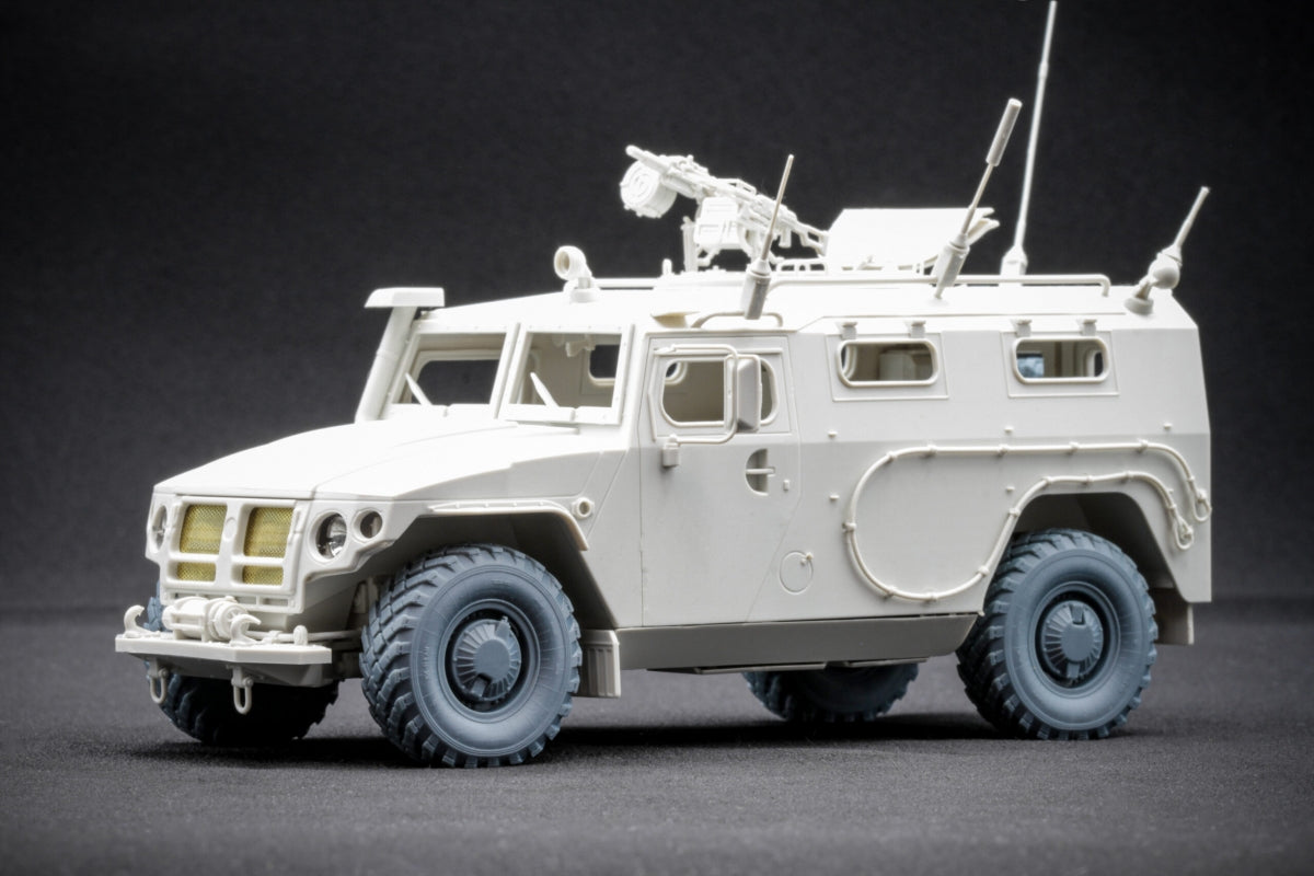 ScaleX WM 35016S GAZ Tiger V2(with shield) Sagged wheel set (for Meng) 1/35