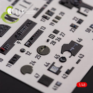 KELIK K48108 P-38F &amp;quot;Lightning&amp;quot; - interior 3D decals for Academy kit 1/48 – obrázek 3