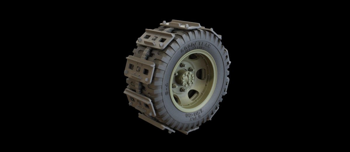 Panzer Art RE35-448 Studebacker wheels with mud tracks 1/35 – obrázek 2
