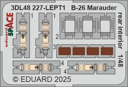 Eduard 3DL48227 B-26 Marauder rear interior SPACE ICM 1/48 – Bild 4