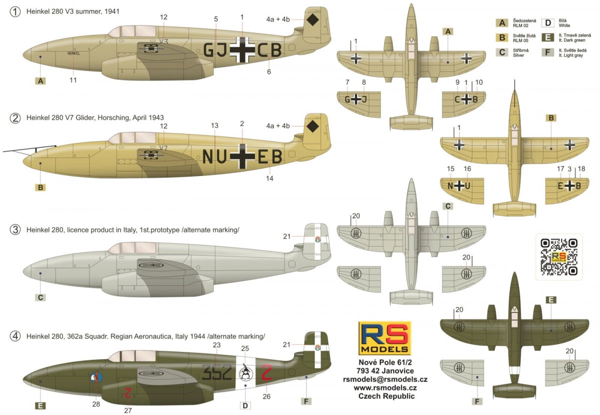 RS Models 92290 Heinkel He-280 V-3 1/72 – image 2