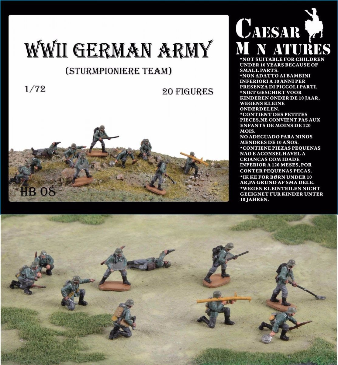 Caesar Miniatures HB08 STURMPIONIER GERMAN ARMY WWII 1/72 – image 2