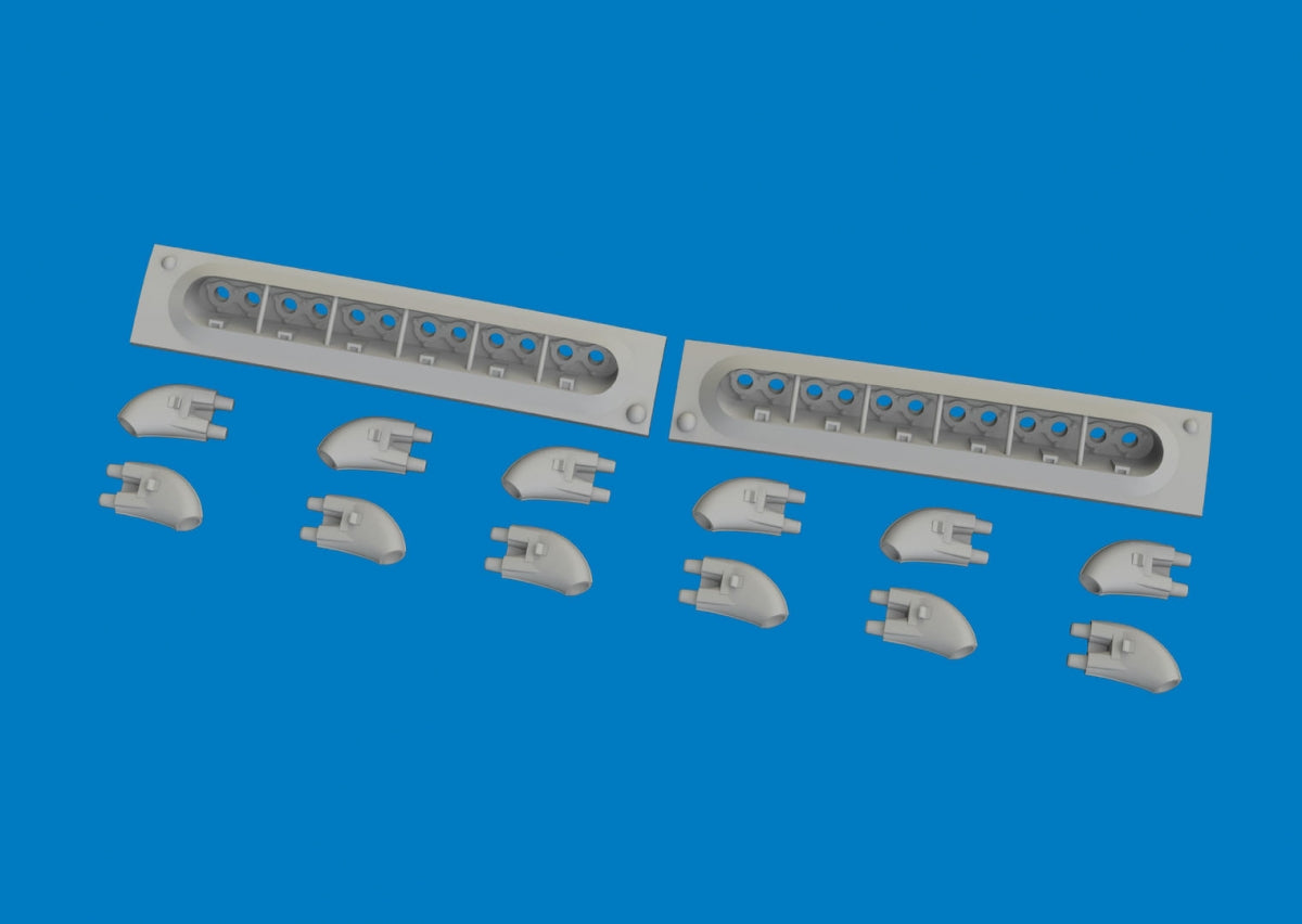 Eduard 6481060 P-40 exhaust stacks rounded PRINT Eduard 1/48 – obrázek 4