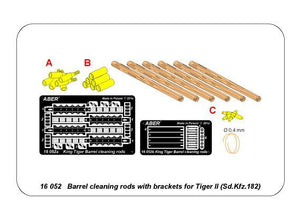Aber 16052 Barrel cleaning rods with brackets for Tiger II 1/16 – Bild 13