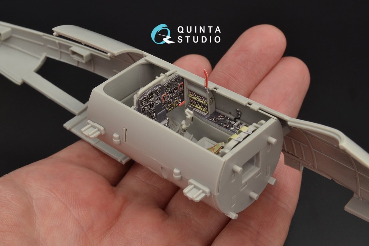 Quinta Studio QD32059 Me-262A 3D-Printed &amp;amp; colored Interior on decal paper (for Trumpeter kit) 1/32 – image 5