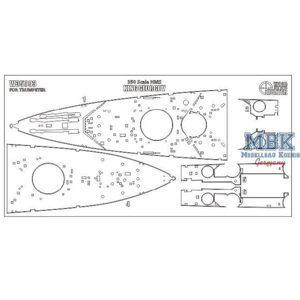 Wood Hunter W35094 HMS Prince of Wales (Trumpeter 80606) 1/350