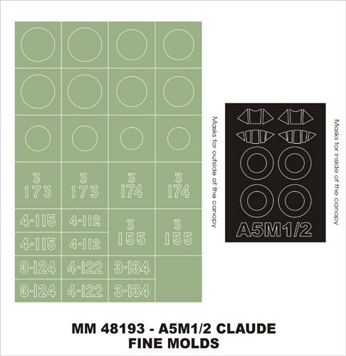 Montex MM48193 A5M1/2 Claude FINE MOLDS 1/48