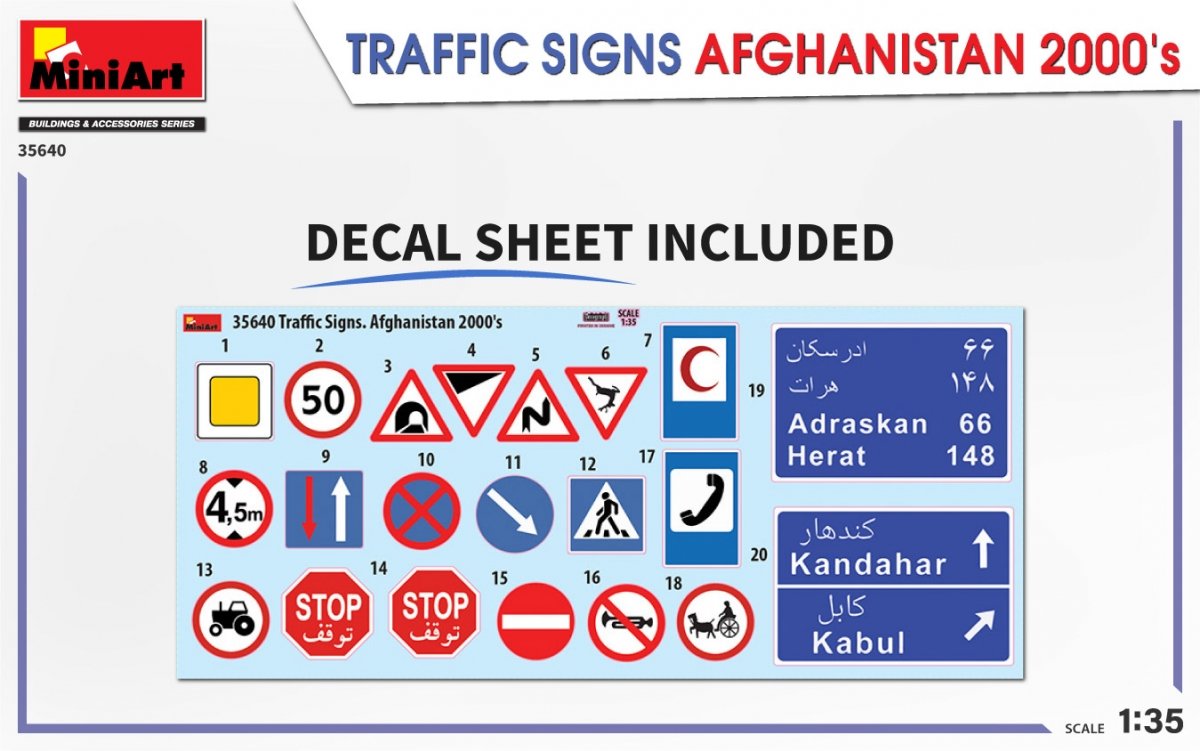 MiniArt 35640 TRAFFIC SIGNS AFGHANISTAN 2000&amp;#39;s 1/35 – Bild 2
