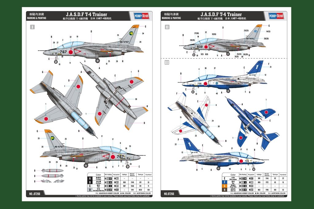 Hobby Boss 87266 JASDF T-4 Trainer 1/72 – Bild 5
