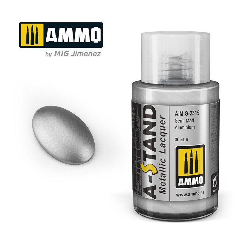 Ammo of Mig 2315 A-STAND Semi Matt Aluminum 30ml