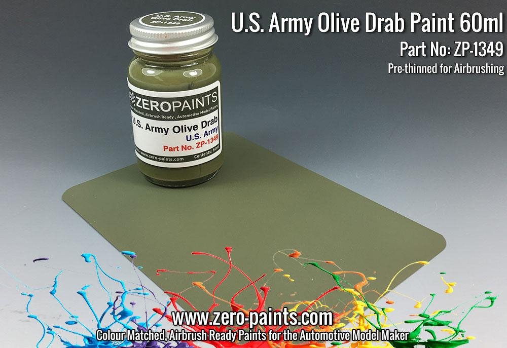 Zero Paints ZP-1349 US Army Olive Drab Paint 60ml