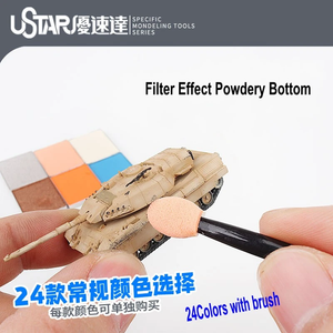U-Star UA-91693 Aging Enamel Powder Bright Orange – Bild 2