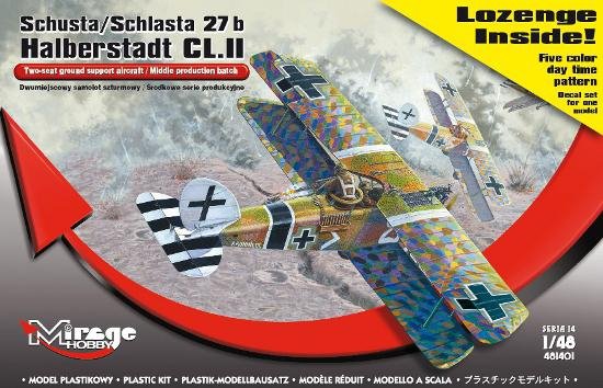 Mirage Hobby 481401 Schusta/Schlasta 27b Halberstadt CL.II + Lozenge decals 1/48