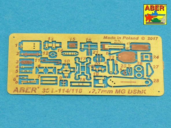 Aber 35L-114 Barrel for Russian 12.7mm heavy machine gun DShK, WWII version (JS-2:; JS-3; JSU-152) (1/35) – image 3