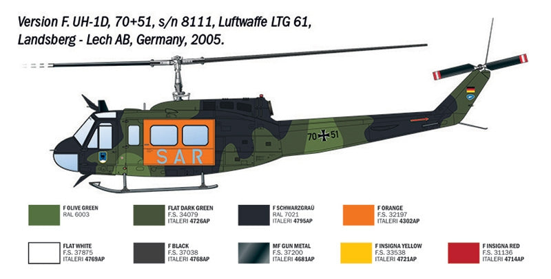 Italeri 2845 AB-205 / UH-1D "SAR" 1/48