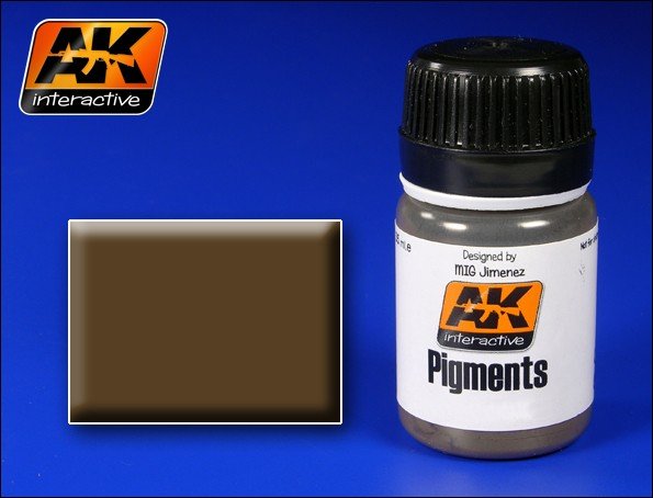 Pigment Terre Foncée AK081 d'AK Interactive, 35 ml 
