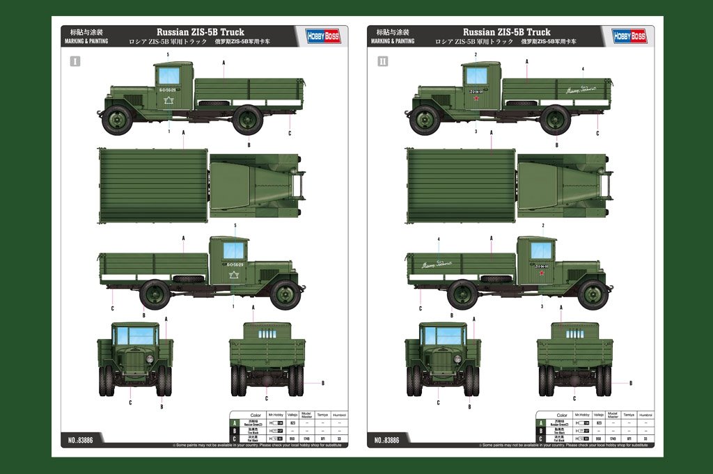 Hobby Boss 83886 Russian ZIS-5B Truck 1/35 – Bild 3
