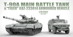 Suyata NO-002 T-90A Main Battle Tank &amp;amp; &amp;quot;Tiger&amp;quot; Gaz-233014 Armored Vehicle 1/48 – image 2