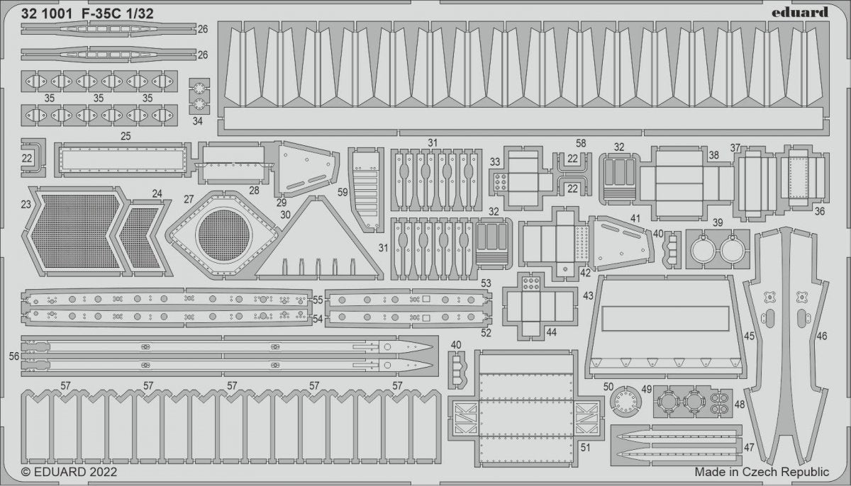 Eduard BIG33147 F-35C TRUMPETER 1/32 – immagine 5