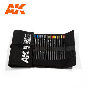 AK Interactive AK10048 WEATHERING PENCILS FULL RANGE CLOTH CASE – image 2