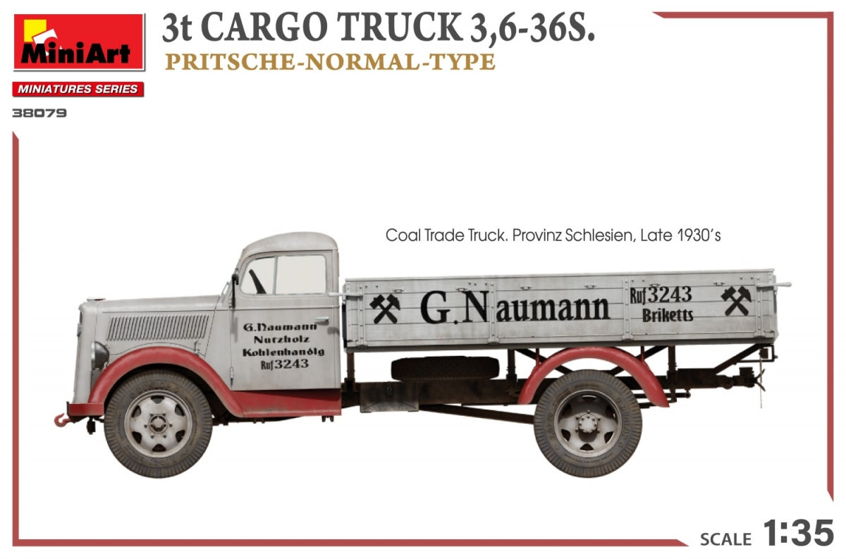 MiniArt 38079 3t CARGO TRUCK 3.6-36S. PRITSCHE-NORMAL-TYPE 1/35 – Bild 15