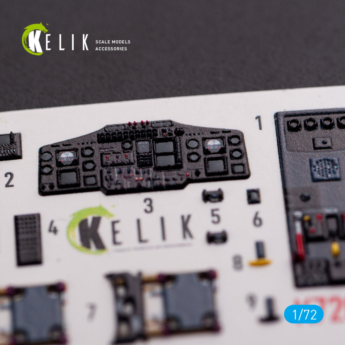 KELIK K72058 HH-65A/B Dolphin interior 3D decals for Dream Model kit 1/72 – image 5
