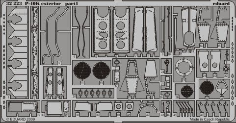 Eduard 32223 P-40K exterior HASEGAWA 1/32 – obrázek 2