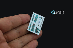 Quinta Studio QD72108 MiG-21PFM Emerald panels 3D-Printed &amp;amp; colored Interior on decal paper (Eduard) 1/72 – Bild 6