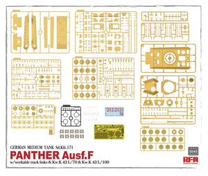 Rye Field Model 5045 German Medium Tank Sd.Kfz.171 Panther Ausf. F w/ workable track 1/35 – Bild 4