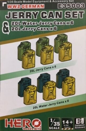 Hero Hobby E35003 WWII German Jerry Can Set 1/35