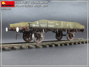 MiniArt 35303 Soviet Railway Flatbed 16.5-18t (1/35) – immagine 9