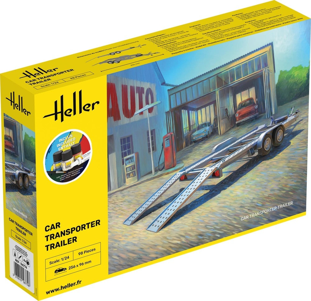 Heller 56774 Car Transport Trailer - Starter Kit 1/24