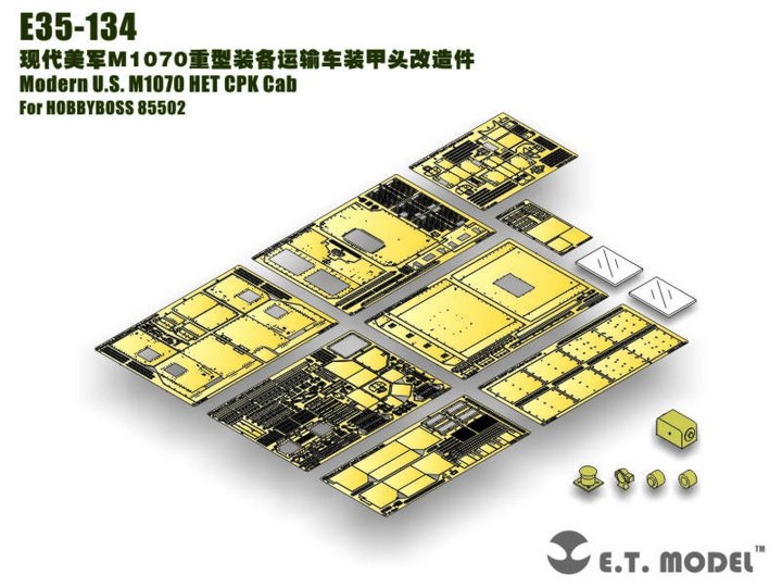 ET Model E35-134 Modern US M1070 HET CPK Cab (For HOBBY BOSS 85502) (1/35)