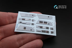Quinta Studio QD48101 EMB-314 Super Tucano 3D-Printed &amp;amp; colored Interior on decal paper (for HobbyBoss kit) 1/48 – immagine 9